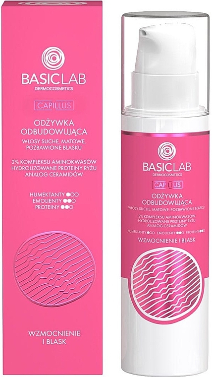 Відновлювальний кондиціонер для волосся - BasicLab Dermocosmetics Capillus — фото N1