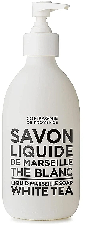 Жидкое мыло - Compagnie De Provence Black & White Liquid Marseille Soap White Tea — фото N2