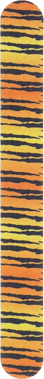Пилка для нігтів вузька кольорова, тигр, 180/220, 03-013В - Zauber — фото N1