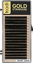 Духи, Парфюмерия, косметика Накладные ресницы Gold Standart D 0.07 (16 рядов: 11 мм) - Kodi Professional