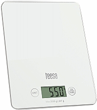 Духи, Парфюмерия, косметика Кухонные весы, стеклянные, белые - Teesa Glass Kitchen Scale TSA0804W