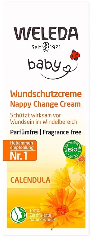 Дитячий крем без запаху під підгузок від попрілостей "Календула" - Weleda Calendula Fagrance Free Babycream — фото N2