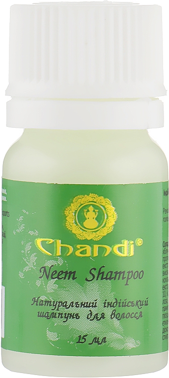 Натуральный индийский шампунь "Ним" - Chandi Neem Shampoo (мини)