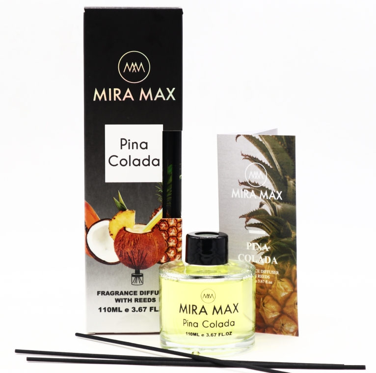Аромадиффузор - Mira Max Pina Colada Fragrance Diffuser With Reeds — фото N6