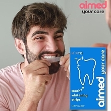 Отбеливающие полоски на 14 процедур со вкусом мяты - Aimed Teeth Whitening Strips — фото N5