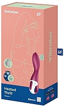 Вібратор із підігрівом, бордовий - Satisfyer Heated Thrill Connect App — фото N4