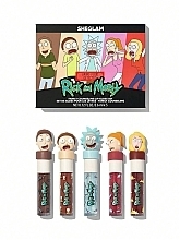 Духи, Парфюмерия, косметика Набор - Sheglam Rick & Morty Family Counseling Lip Gloss Set Brown (lip/gloss/5x3.6ml)