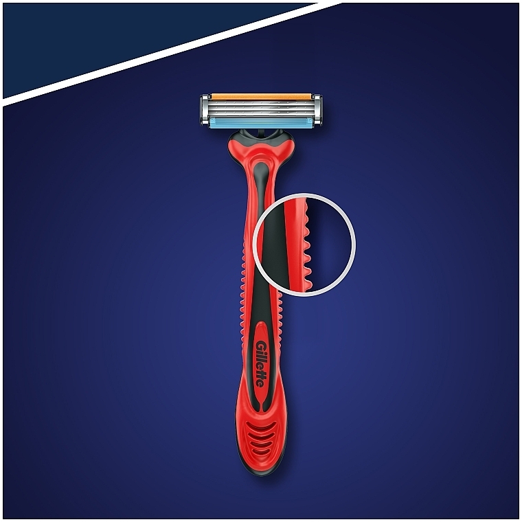 Набір одноразових станків для гоління, 5+1 шт. - Gillette Blue III Red and White — фото N3