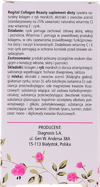 Пищевая добавка "Здоровая кожа" - Regital Collagen — фото N3