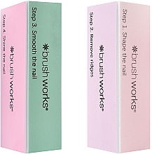 Набор - Brushworks Nail Buffing Block Duo (n/polish/2pcs) — фото N2