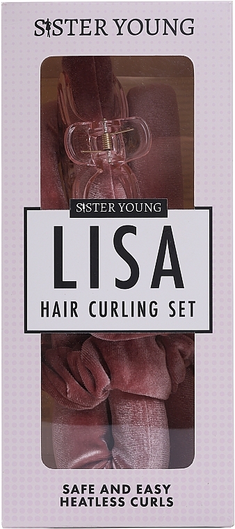 Набір для завивання волосся, рожевий - Sister Young Lisa HAir Curling Set Pink — фото N1