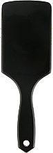 Щётка для волос широкая С0264, чёрная с цветными зубчиками - Rapira — фото N5