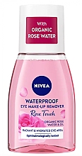 Парфумерія, косметика Двофазна вода для зняття макіяжу - NIVEA Rose Touch Waterproof Eye Make-Up Remover