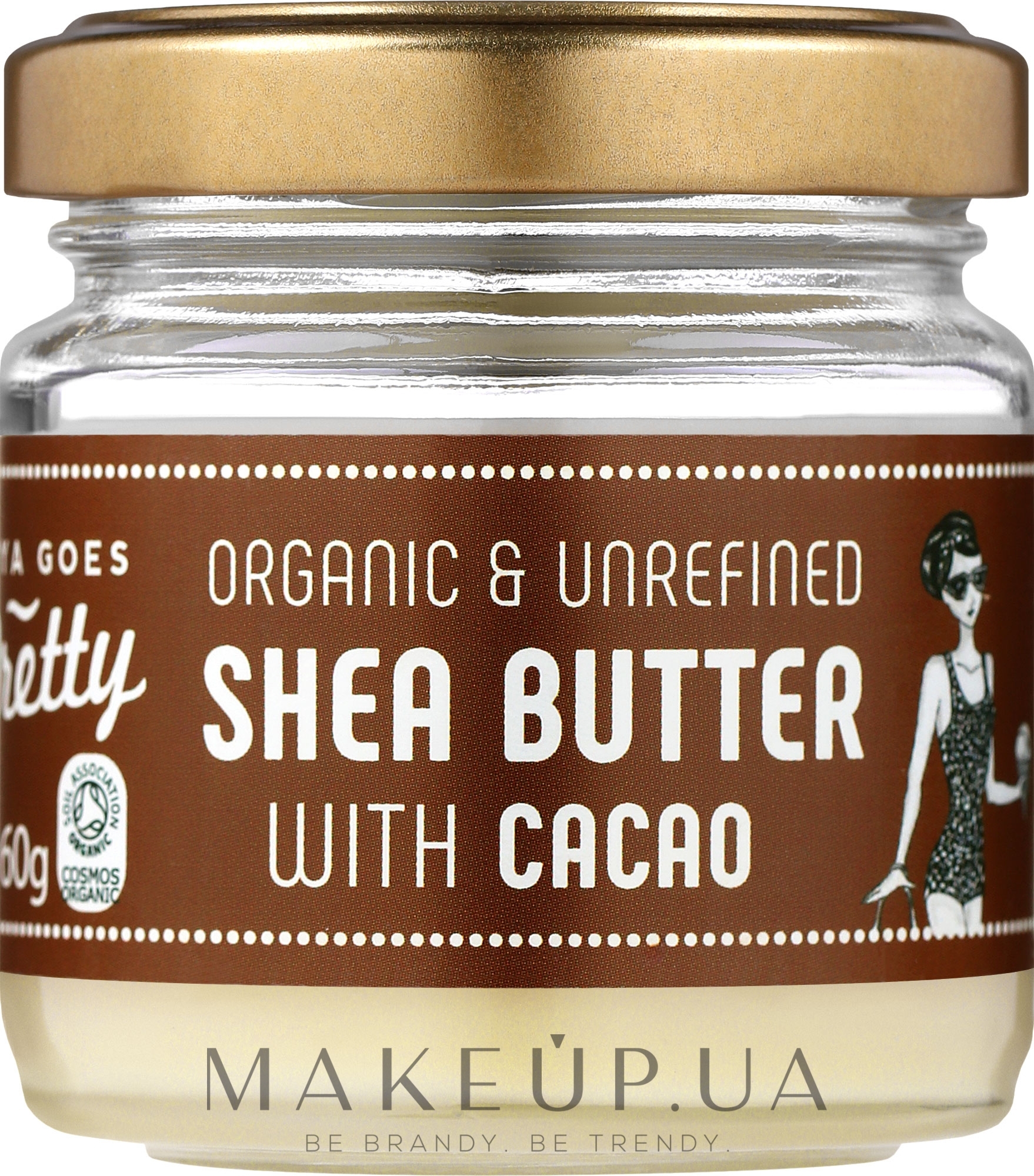 Масло ши и какао для тела - Zoya Goes Pretty Shea Butter With Cacao Organic Cold Pressed — фото 60g