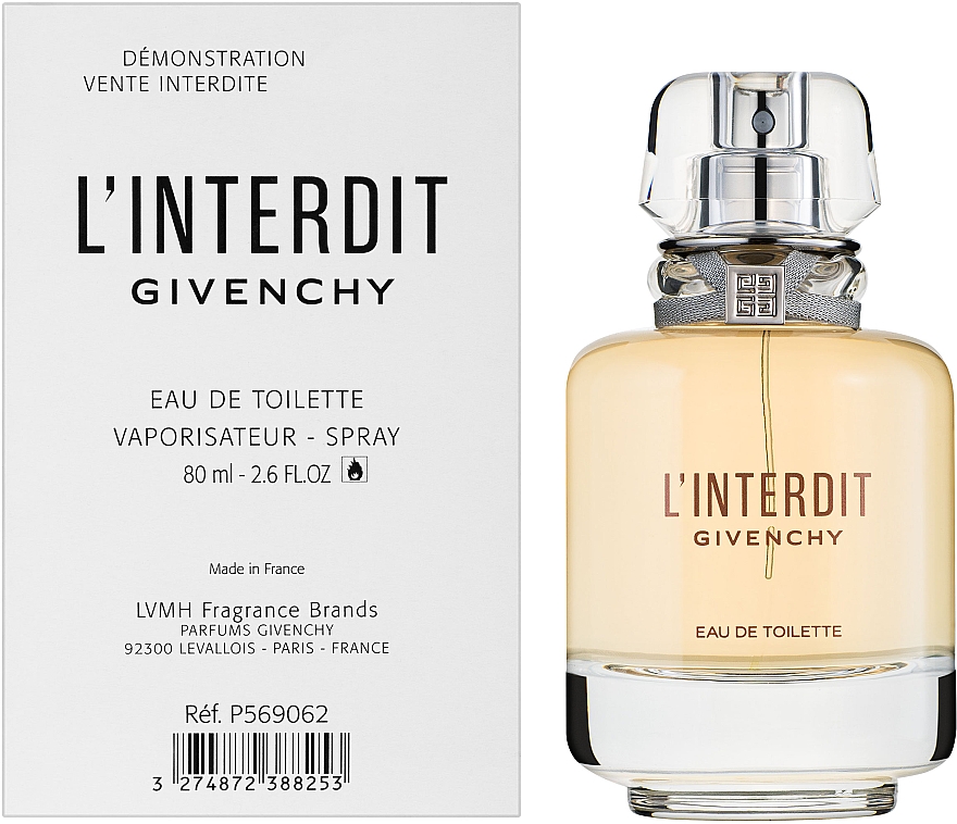 Givenchy L'Interdit Eau - Туалетная вода (тестер с крышечкой) — фото N2