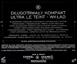 Компактний тональний засіб - Chanel Ultra Le Teint Ultrawear All-Day Comfort Flawless Finish Compact Foundation — фото N2