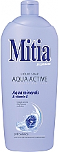 Жидкое мыло "Акваминералы и витамин Е" - Mitia Aqua Active Liquid Soap Refill (сменный блок) — фото N1