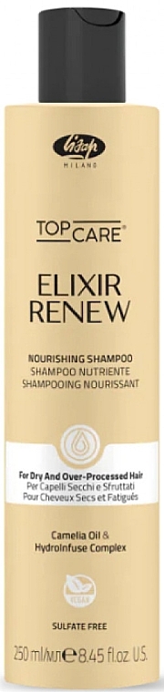 Увлажняющий и питательный шампунь - Lisap Elixir Renew Nourishing shampoo  — фото N1