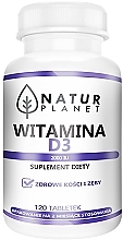 Витамин D3 2000 IU в таблетках - Natur Planet Vitamin D3 2000 IU — фото N2