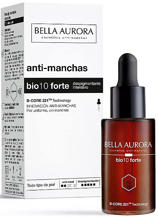 Депигментирующая сыворотка для лица - Bella Aurora Bio 10 Forte Serum Depigmenting — фото N2