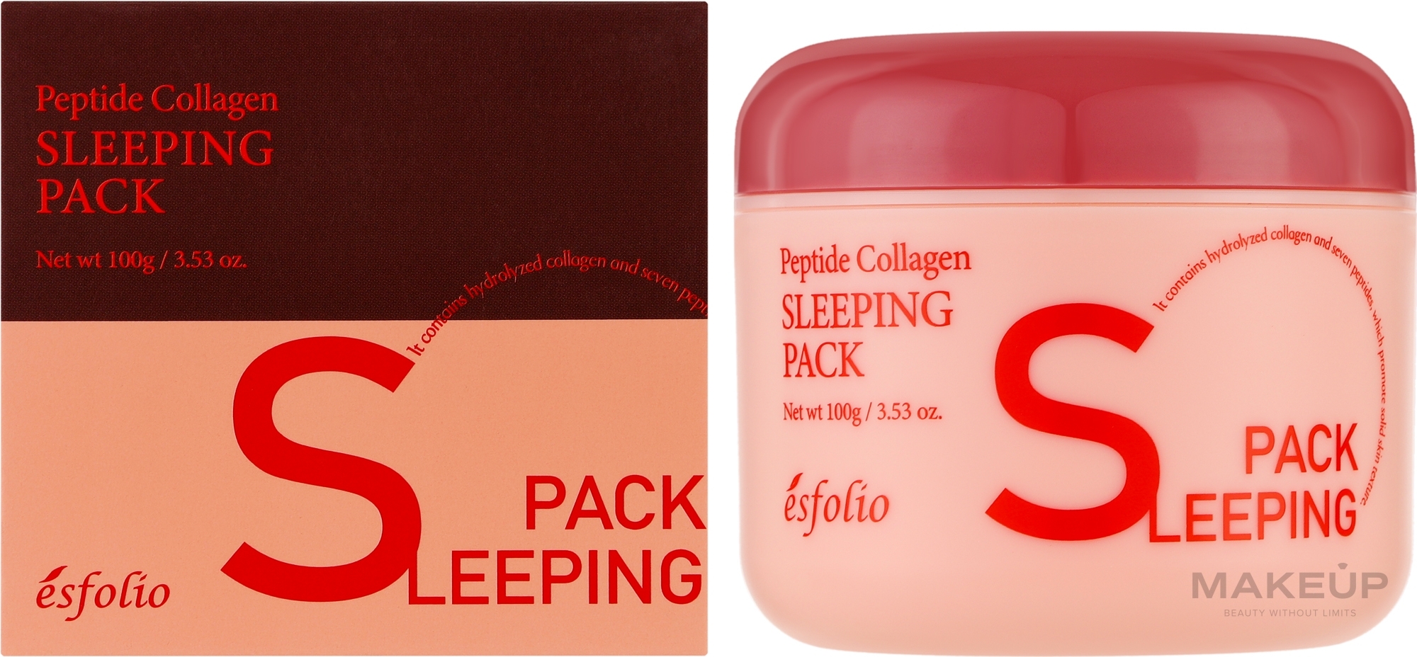 Гель-маска для обличчя - Esfolio Peptide Collagen — фото 100g