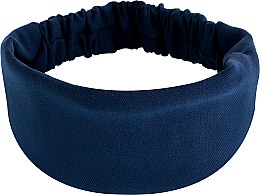 Повязка на голову, деним прямая, темно-синяя "Denim Classic" - MAKEUP Hair Accessories — фото N1