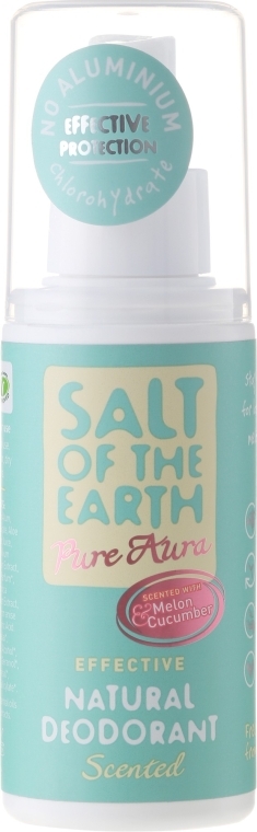 Натуральный спрей-дезодорант - Salt of the Earth Pure Aura Melon And Cucumber Natural Deodorant Spray  — фото N1