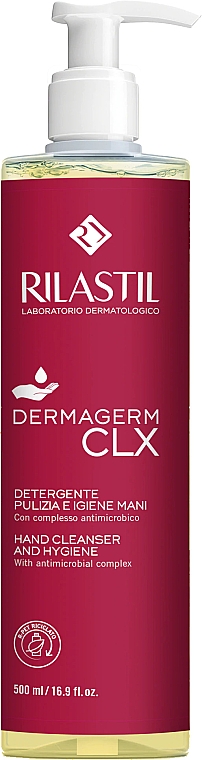 Очищающий гель для рук - Rilastil Dermagerm CLX Hand Cleanser & Hygiene — фото N1