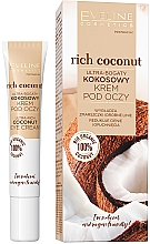 Парфумерія, косметика Крем для шкіри навколо очей з багатим вмістом кокоса - Eveline Cosmetics Rich Coconut Eye Cream