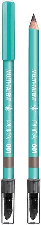 Олівець для очей 4-в-1 - Pupa Multi-Talent 4-in-1 Eyeliner + Kajal + Eyeshadow + Eyebrow Pencil — фото N1
