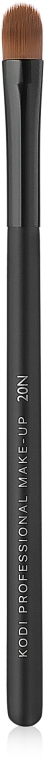Малий пензлик для тіней №20N, ворс нейлон  - Kodi Professional — фото N1