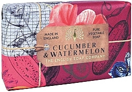 Мыло "Огурец и арбуз" - The English Soap Company Anniversary Cucumber & Watermelon Soap — фото N1
