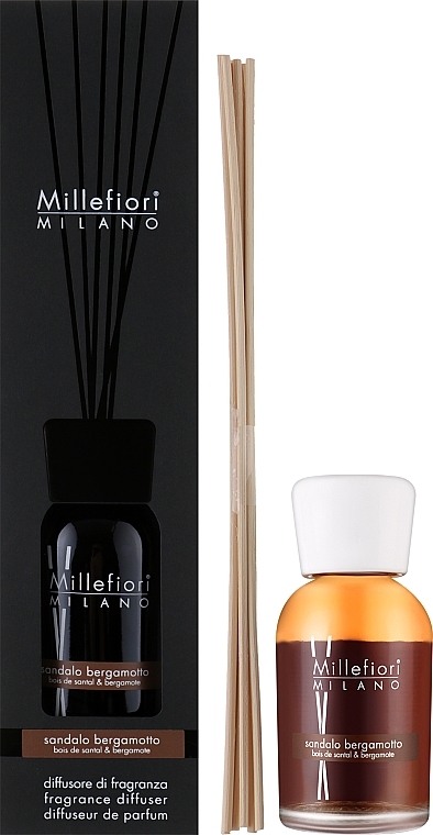 Аромадифузор "Сандал і бергамот" - Millefiori Milano Natural Diffuser Sandalo Bergamotto — фото N3