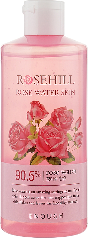 Тонер для обличчя з гідролатом троянди - Enough Rosehill-Rose Water Skin