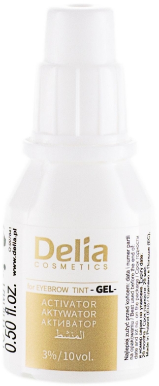 Гель-краска для бровей, темно-коричневая - Delia Eyebrow Tint Gel ProColor 3.0 Dark Brown — фото N4