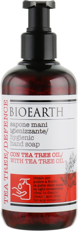 Гигиеническое мыло для рук на основе масла чайного дерева - Bioearth — фото N1