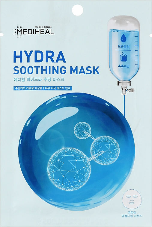 Тканинна маска для обличчя - Mediheal Hydra Soothing Mask — фото N1