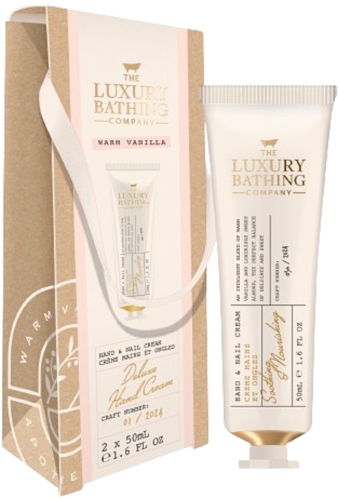 Набор - Grace Cole The Luxury Bathing Warm Vanilla Deluxe Hand Cream (h/cr/2x50ml) — фото N1