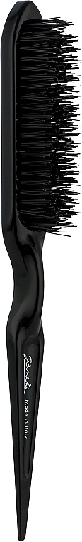 Гребінь для волосся, чорний - Janeke Professional Cotton Brush With Bristle 23cm — фото N1