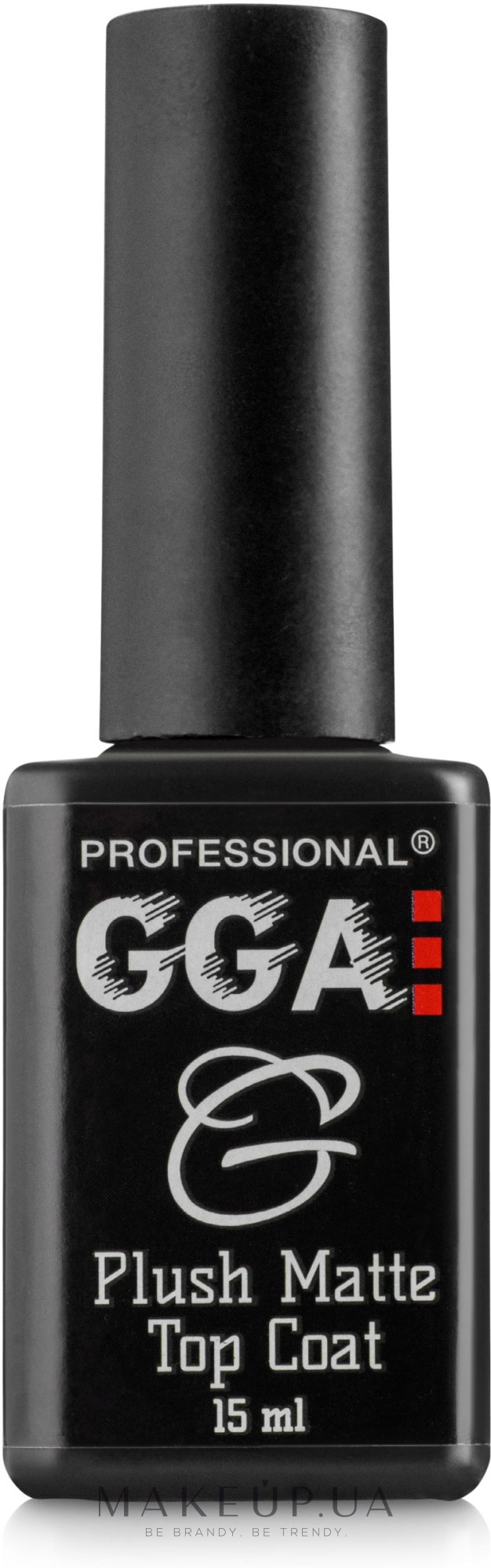 Матовый топ для гель-лака - GGA Professional Plush Matte Top Coat — фото 15ml