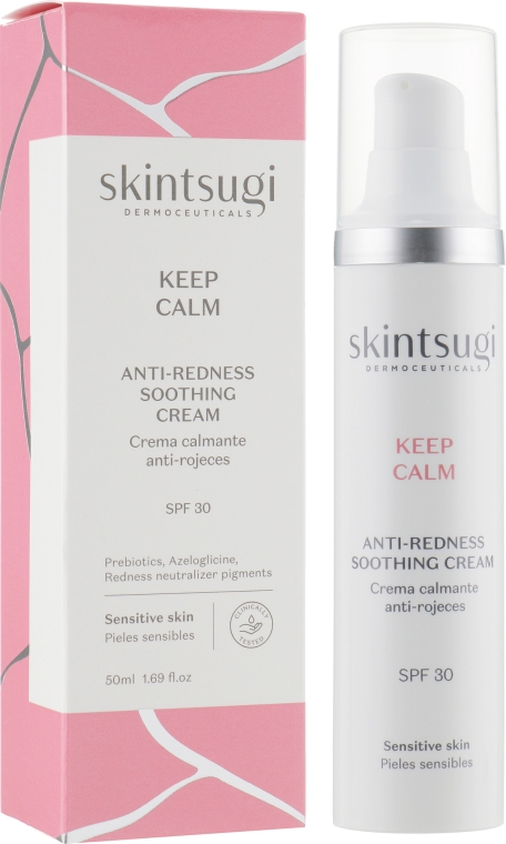 Денний крем для обличчя для боротьби з почервоніннями - Skintsugi Keep Calm Anti-Redness Soothing Cream SPF30