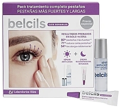 Набір - Belcils Set (eyelash/ser/3ml + eyelash/cr/4ml) — фото N2