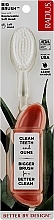 Парфумерія, косметика Зубна щітка для шульги зі змінною головкою "М'яка", коралова - Radius Big Brush Left Hand With Replaceable Head