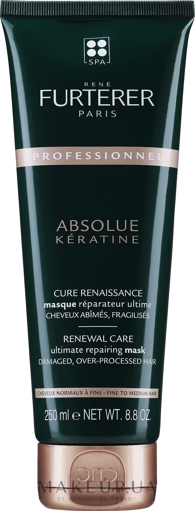 Маска для восстановления тонких волос - Rene Furterer Absolue Keratine Renewal Care Mask Fine Hair — фото 250ml