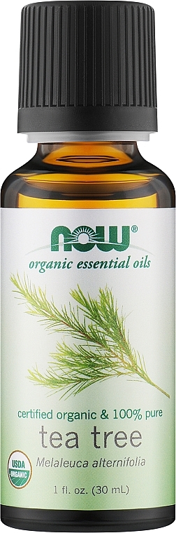 Органическое эфирное масло чайного дерева - Now Foods Organic Essential Oils 100% Pure Tea Tree — фото N1