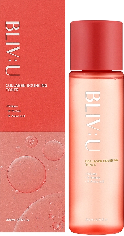 Тонер с коллагеном - Bliv:U Collagen Bouncing Toner — фото N2