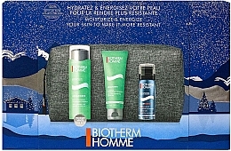 Духи, Парфюмерия, косметика Набор - Biotherm Aquapower Gift Set (f/gel/75ml + sh/foam/50ml + sh/gel/75ml + bag)