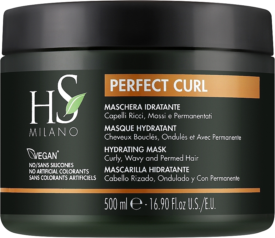 УЦІНКА Маска для кучерявого та хвилястого волосся - Hs Milano Perfect Curl Mask * — фото N1