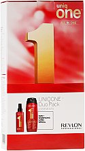 Парфумерія, косметика Набір - Revlon Professional Uniq One Uniqone Duo Pack (spray/150ml + sham/condit/300ml)