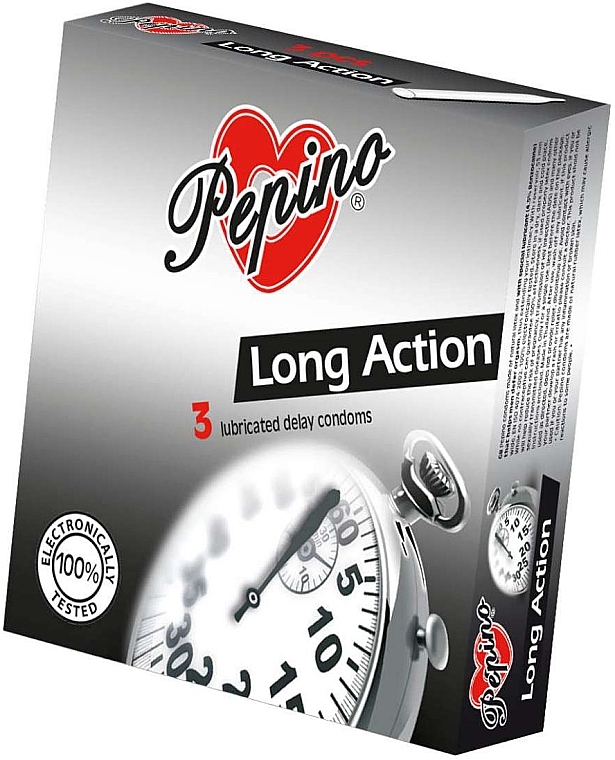 Презервативы, 3 шт  - Pepino Long Action — фото N1